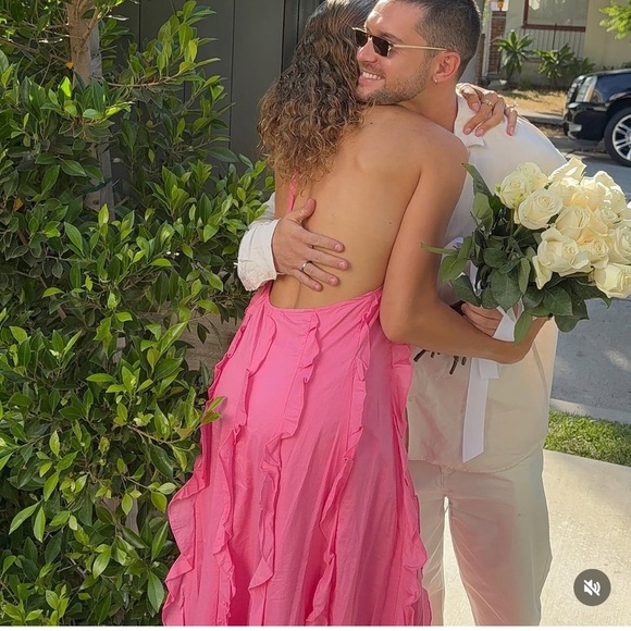 Staud Marika Ruffled Halter Gown - Picture 2 of 8